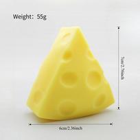 Cheese Squishy Stress Ball - Soft Fidget Sensory Toy for ADHD Autism, Slow Rebound Squeeze Toy for Adults Kids, Christmas Gift yellow