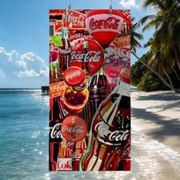 Retro Fashion C-Coca-C-Cola Towel Quick Drying Beach Towels Are Suitable For Swimming Pools Camping Yoga And The Gym STJ40x70CM red