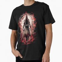 Pyramid Head 0430 Silent Hill Siaubo Grafiniai Marškinėliai Unisex Trumpomis Rankovėmis Dovana T-shirt 100% medvilnės Spausdinti Drabužiai Visų dydžių viršus S-6XL 3XL įvairiaspalvis