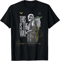 The Mandalorian And Grogu This Is The Way Duo Side Portrait unisex T-Shirt 5XL įvairiaspalvis