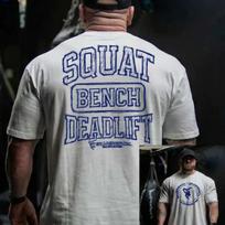Gym Squat Bench Deadlift Strength Training Clothing Brand T-Shirt Cotton Graphic Tee Unisex Unisex Summer Streetwear M