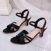 Fashion Fashion Ladies Sandals 2025 Summer Shoes Brand Spike Heels Shoes Lightweight Women Heeled New Peep Toe High Women Sandals 36