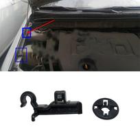 Automobilio variklio dangčio atraminės strypo spaustukas Laikiklis tvirtinimo elementas 53452-02060 Tinka Toyota Corolla black