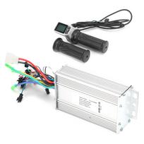 36V 48V 500W Electric Scooter Brushless Controller with LCD Display Panel Thumb Throttle white