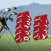 9 Pack Golf Head Covers with Numbered Tags Protection Guard Gift Protector Club Headcovers for Red white