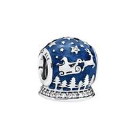 Pandora Santa Claus Soaring Sky Bead Women Jewelry Blue 796386EN63 Blue,F blue