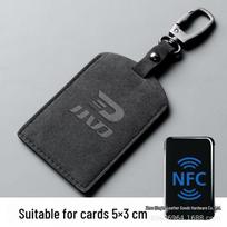 NFC raktų pakabuko apsauginis dėklas ir kortelių laikiklis indukcijos kortelių priedams bei elektrinio paspirtuko raktui gray