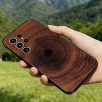 Natural Wood Phone Case For Samsung GalaxyA56,36,26,16,76,55,35,25,15,54,34,24,14 Soft Silicone Phone Protective Case 23 Samsung A01 black
