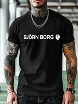 Laisvalaikio sportiniai marškinėliai su ryškiu BJÖRN BORG užrašu ir Moo... XXXL black