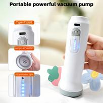 Portable Electric Air Pump USB Rechargeable Handheld Vacuum Pump for Space Saving Vacuum Storage Bags Clothes Quilts Organizer 1pc type C 503 USB pump gray