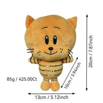 New Dog Man and Lil Petey Plush Anime Doll Petey Cat Puppy Stuffed Animal Figures Cartoon Plushies Pillow Birthday Gift Custom