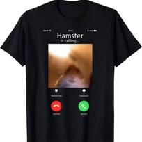 Kriauklės žiurkėno skambučio „meme“ marškinėliai Akį traukiantis mobiliojo telefono ekranas su kriauklės žiurkėno paveikslėliu Laisvalaikio unisex marškinėliai XXL