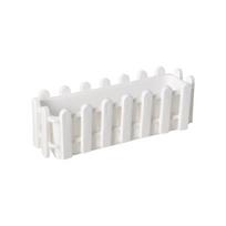 Rustic Style Planter Box Greenery Container Flower Pot Basket Flower Arrangement  Balcony Decor Type A white