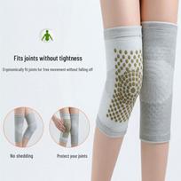 Mugwort Self-Heating Kneepad for Cold Legs - Unisex, Middle-Aged & Elderly, Double-Sided Heating gray