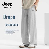 JEEP SPIRIT Men's Breathable Straight-Leg Casual Sport Pants L
