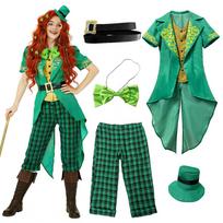 St. Patrick's Carnival Costumes Irish Elf Suits Ball Party Costumes M black