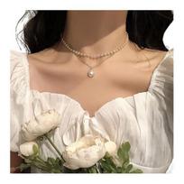 Yousheng Women Faux Pearl Choker Beaded Choker Elegant Necklace Dainty Retro Necklace Gift for Wife Girlfriend Daily Wear Party Date Jewelry A