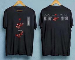 90-ųjų Depeche Mode Violator JAV Turo Marškinėliai Vintažiniai 1990 m. Violator JAV Turo Marškinėliai Unisex Marškinėliai XXXL black