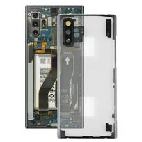 For Samsung Galaxy Note 10  N975 N9750 Transparent Battery Back Cover with Camera Lens Cover gray