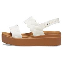 Crocs Comfortable Casual One-Strap Sandals 4.5Cm Women Sandals White 209977-0WV 37-38