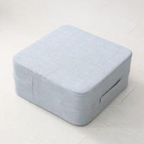 Oranžinė skalbiama tatami pupų maišo grindų pagalvė kavos staliukui 30x30x20cm dangaus mėlyna spalva