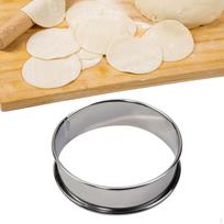 Crumpet žiedai Dvigubai susuktas pyragas Fondantas Pjovimo įrankis Sausainių gaminimas Metalinis Kepimo Apvalus argent 8cm