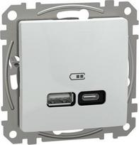 USB charger type A+C, Sedna Design & Elements, 3A, 21W, PRO, white SDD111405 | 3606487104995