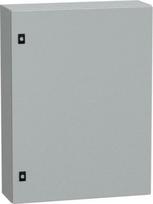PanelSeT CRN plain door with mount.plate. H800xW600xD200 IP66 IK10 RAL7035.. NSYCRN86200P | 3606480211843