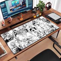 R-Record Of Ragnarok Mouse Pad Large Anti-Slip Rubber Gaming MousePad Durable Desk Pad Thick Seam Edge Suitable For Office And G 600x300x2mm white
