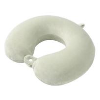 Memory Foam Travel Neck Pillow, U Shaped Headrest for Airplane Car, Soft Support Pillow for Office Nap, Removable Washable Cover white