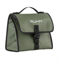Folding Bike Bag Foldable FrontMounted Structured for Commuters, Cyclists, Commuting, City armijos žalia spalva
