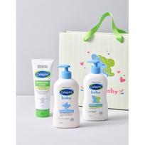 Cetaphil Mama ir Kūdikis Kūno Priežiūros Dovanų Rinkinys Kūdikio Losjonas 400ml + Kūdikio Prausiklis 400ml + Kūno Kremas 226g white
