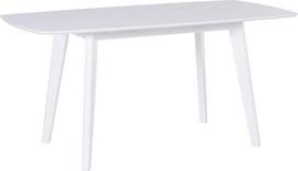 Beliani Išskleidžiamas valgomojo stalas SANFORD baltas 120/160 cm 80 cm