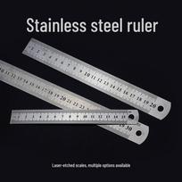 30cm Stainless Steel Ruler for Classroom and Office 1 piece gray