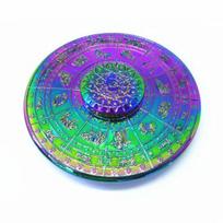 Destiny Compass Astrolabe Fidgeting Spinner Constellations Smooth Zodiac Signs Fidgeting Spinner  Rotating Metal Finger Plaything Kids purple