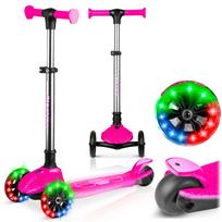 Ricokids Jelly triratis balansinis paspirtukas vaikams, šviečiantis tamsoje - Rožinis