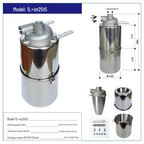 SN Brand 25mm Inlet Aluminum Alloy Cyclone Dust Collector with 1L Bin for High-Temp, High-Pressure Environments