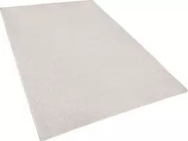 Beliani Kilimas ERZIN kreminės spalvos 140 x 200 cm vilnonis