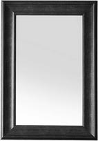 Beliani Sieninis veidrodis LUNEL 60 cm 90 cm juodas