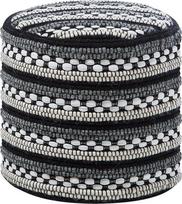 Beliani GUNTUR vilnonis pufas, juodas/baltas