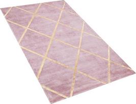 Beliani Kilimas ATIKE rožinis 80 x 150 cm viskozė