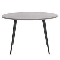 Beliani Valgomojo stalas ODEON Pilkas betono efektas 120 cm 120 cm