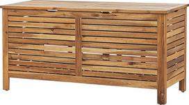 Beliani Sodo dėžė RIVIERA 130 cm 48 cm Šviesiai ruda