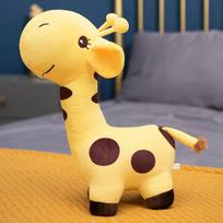 Žirafos lėlė pliušinis žaislas miela spalvinga elnio lėlė dėmėtas elnias dekoratyvinė dovana 25cm yellow