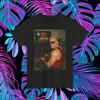 Gamer Tee Video Game Shirt Geek Gift Retro Gaming Top Funny Duke Nukem L