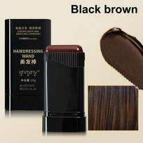 Plaukų spalvos pieštukas vyrams ir moterims Greitai maskuoja žilus baltus plaukus Paslėpimo priemonė plaukų linijai Momentinis dengimas Plaukų dažymo pieštukas Aplikatorius Black ruda