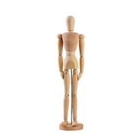 Sąnarių judrus eskizų manekenas Medinis sąnarių manekenas Namų dekoravimas Piešimo praktikos įrankis 5.5inch-Human beige