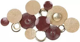 Beliani Sienų dekoracija BROMINE metalinė 69 cm auksinės spalvos