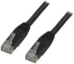 Deltaco TP-615S, 15 m, Cat6, U/UTP (UTP), RJ-45, RJ-45, Juodas