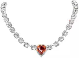 Diamond Sky Jewelry Vestuvinis vėrinys „Saint Valentine II (Raudona Magma)“ su Swarovski™ kristalais